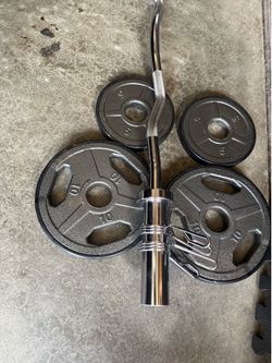 Olympic curl bar weights
