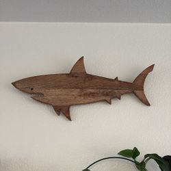 Hanging Wood Shark 