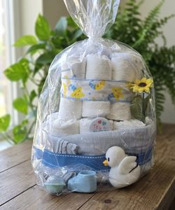 Brand new diaper cake for boy