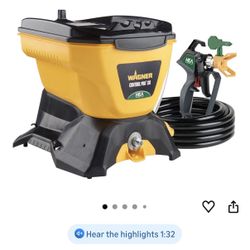 Wagner Spraytech (contact info removed) Control Pro 130 Paint Sprayer with T2 Gun, High Efficiency Airless Sprayer with Low Overspray, Yellow