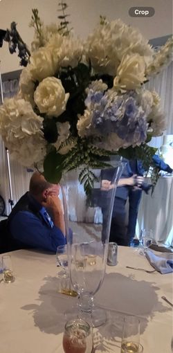 6 tall flower vases
