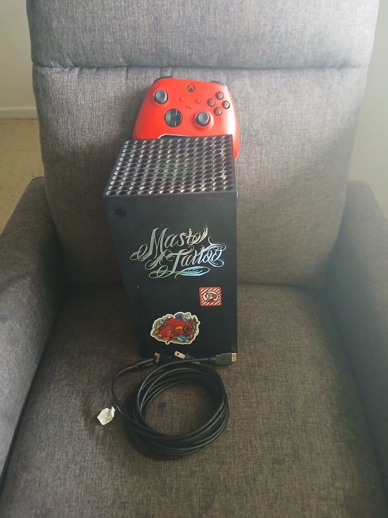 Xbox Series X with Controller and Cables