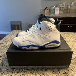 Size 8 Jordan 6 Retro 2014 Sport Blue SKU 384664-107 Brand New