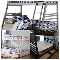 New Twin/Full Bunkbed With Both Mattresses Included! 