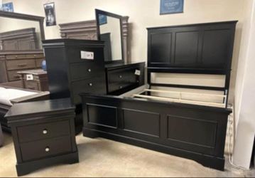 New Black Bedroom Set are available with free delivery