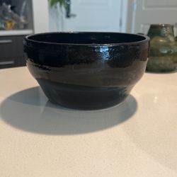 Handmade Black Ceramic Planter