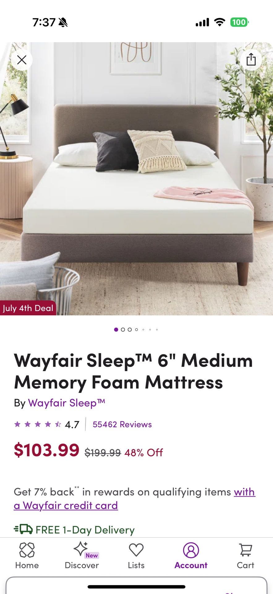 Spare Bed Set (Frame, Night stand, Mattress, Foam Pad)