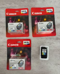 Cannon Ink NEW 241 XL Color Bundle X4