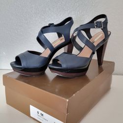 Navy Blue High Heels 