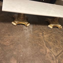 Marble Table With 2 End Tables 