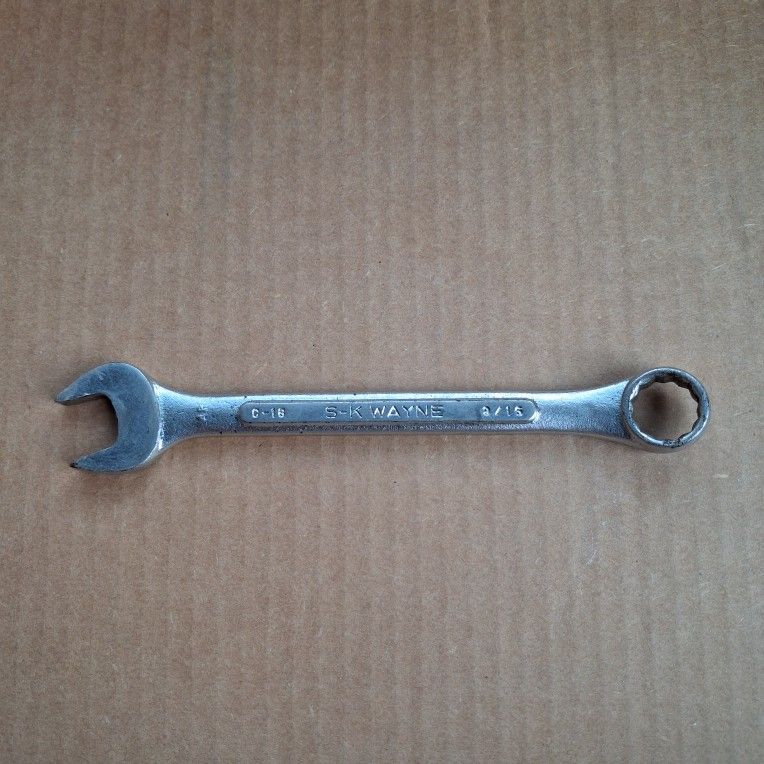 9/16" S-K, SK Wayne USA Tools, C-18 Combination Wrench