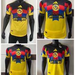 Soccer America america 🦅🦅las home and away local visitante aguilas New Jersey  2025-  2026 fan version  player version small to 4xl tricampeon futbo