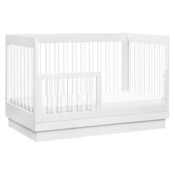 Babyletto Harlow Acrylic 3-in-1 Convertible Crib W/ Toddler Bed Conversion