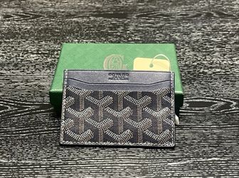 Goyard Card Holder Wallet - Midnight Navy