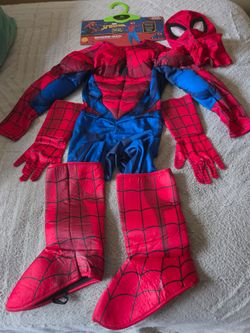 Boys spiderman costume size medium 8/10