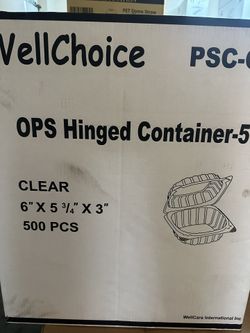 6x6 Clear Plastic Containers 