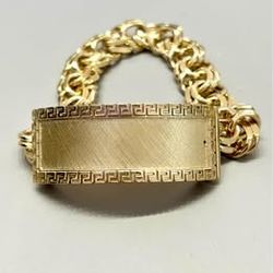 89 Gms 10KT YG Solid Chino Link Bracelet