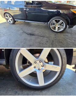 22 inch rim and tires