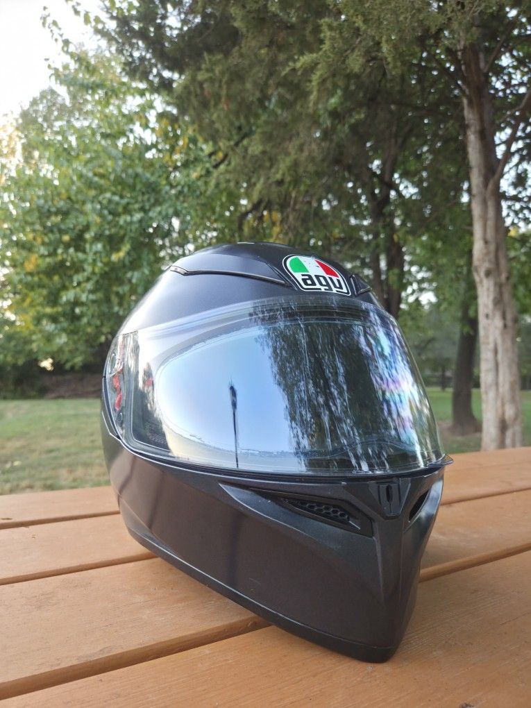 AGV Motorcycle Helmet With Built in Headphones And Microphone