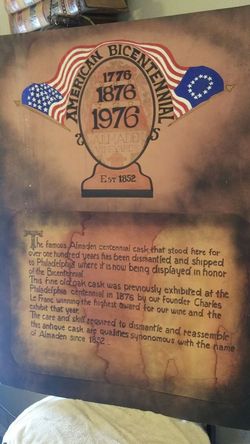 Wine company antiques, chalk boards, bottles. You name it