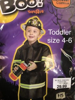 NEW Firefighter Halloween Costume size small 4-6X