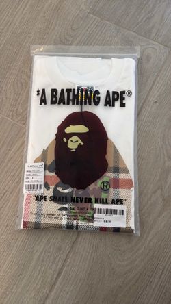 Bape tee plaid design