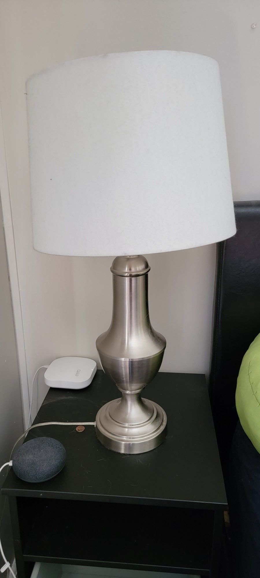 Table Lamp In Brushed Nickle/silver 