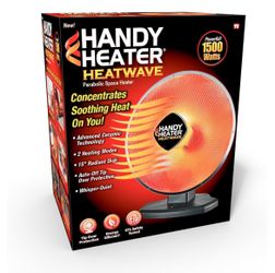 Handy Heater Heatwave Parabolic Oscillating Space Heater, 1200 Watts