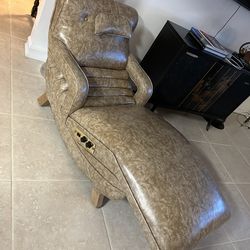 Original Mid-century Contour Heat Massage Reclining Lounge Chair