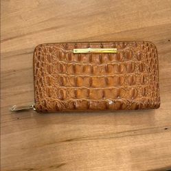 Brahmin Crocodile Leather Pouch