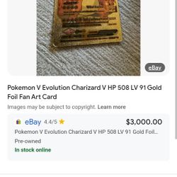 Pokemon Gold Limited  
Charmanda Card