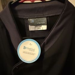 Cook Cool Happy Chef Coats 2XL Black/Gray & Black/Red