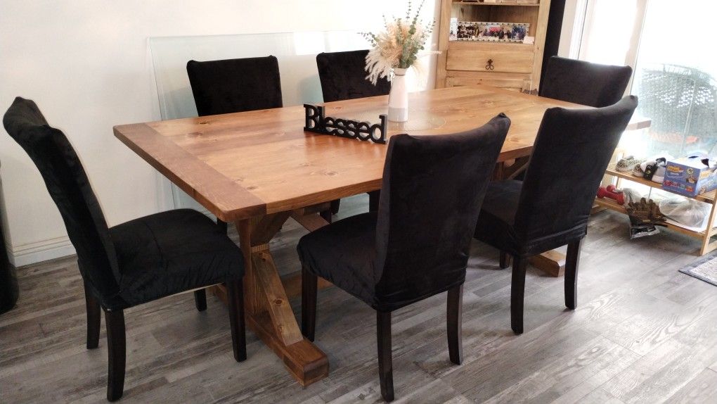 Custom Designed Farm Style Dining Tables.