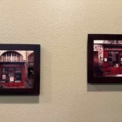 Two Small Framed Art Pictures 