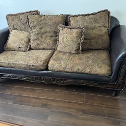 Fabric Sofa Set – 1 Sofa + 2 Loveseats