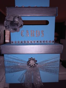 Wedding card box or sweet 16 card box