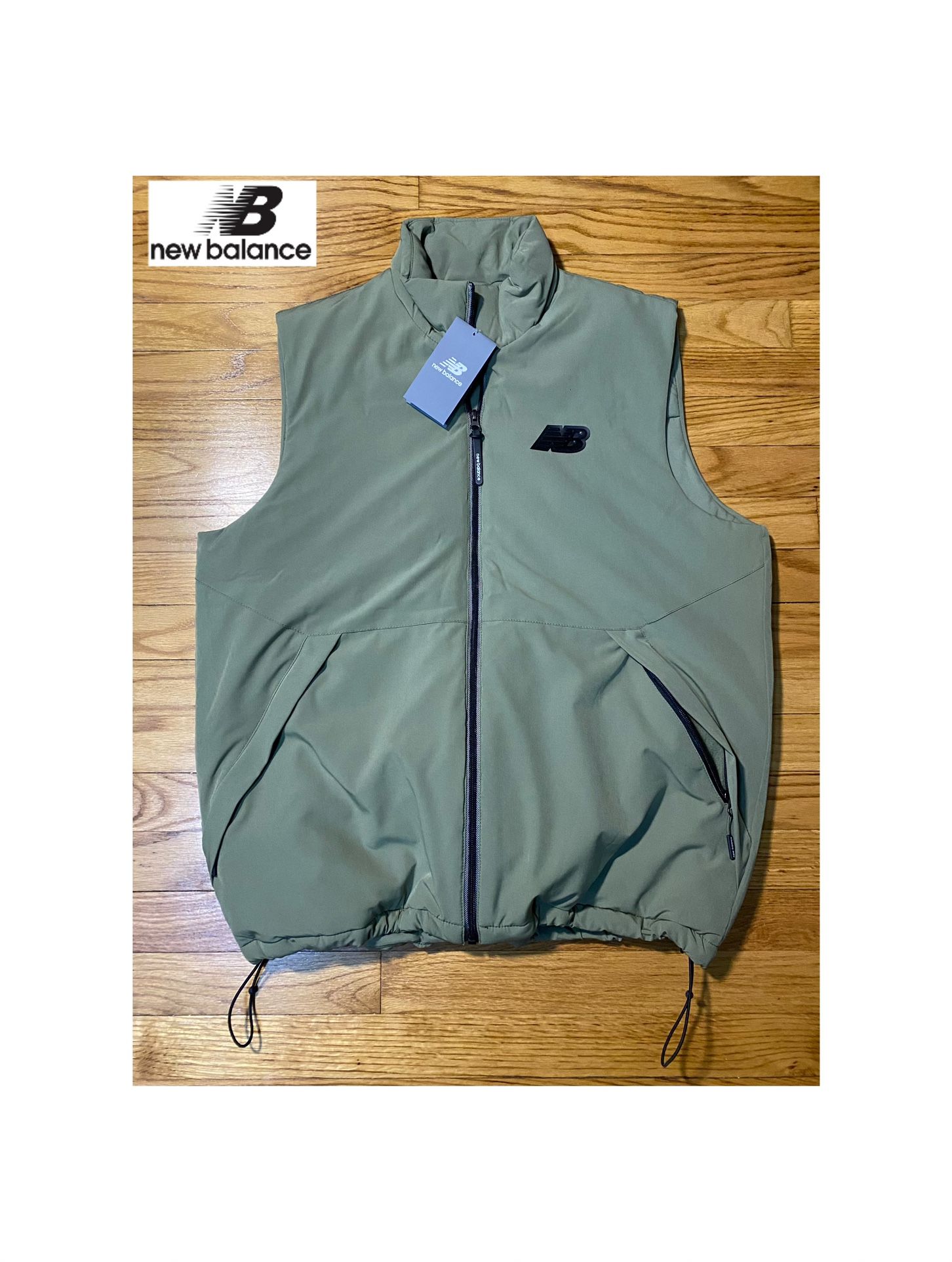 New Balance Olive Green Tech Vest Men’s Sz Medium New!