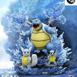 Pokemon Blastoise Evolution Resin Statue 