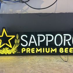 Sapporo LED Beer Sign