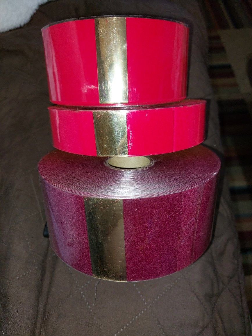 Gold Backed Veltex Ribbon