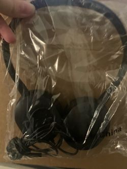 Black Wired Over-Ear Headphones