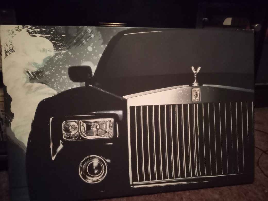 New, Rolls Royce Canvas Wall Art, 24 x16