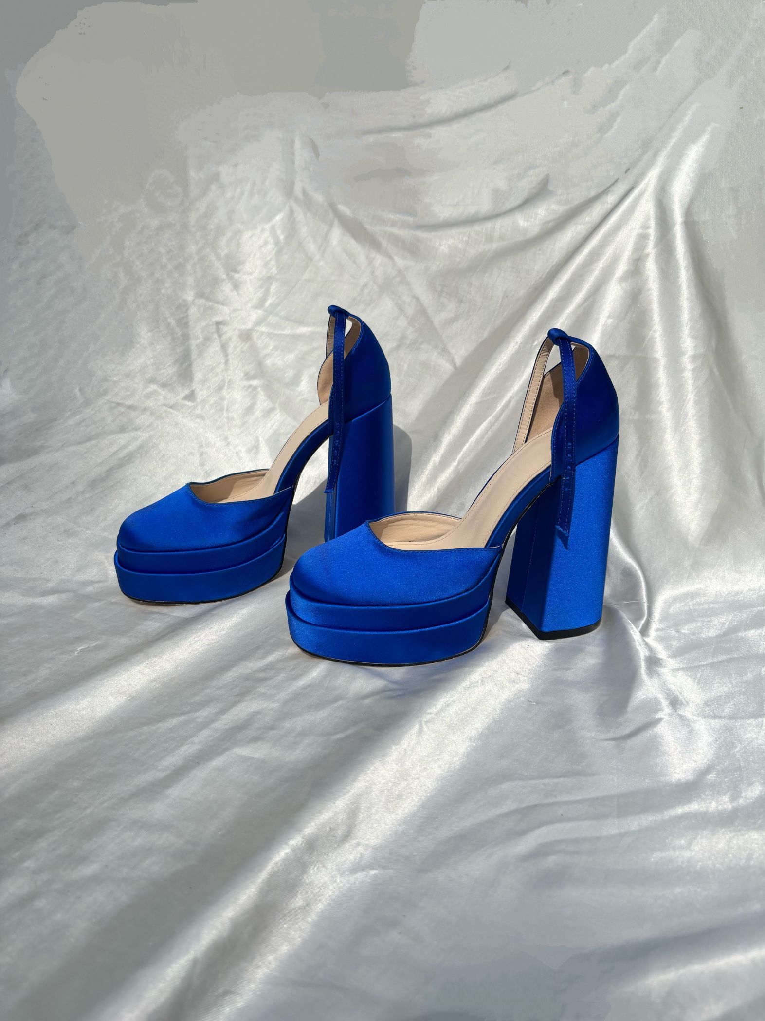 Royal Blue Platform US Women’s Size 8 Heels 