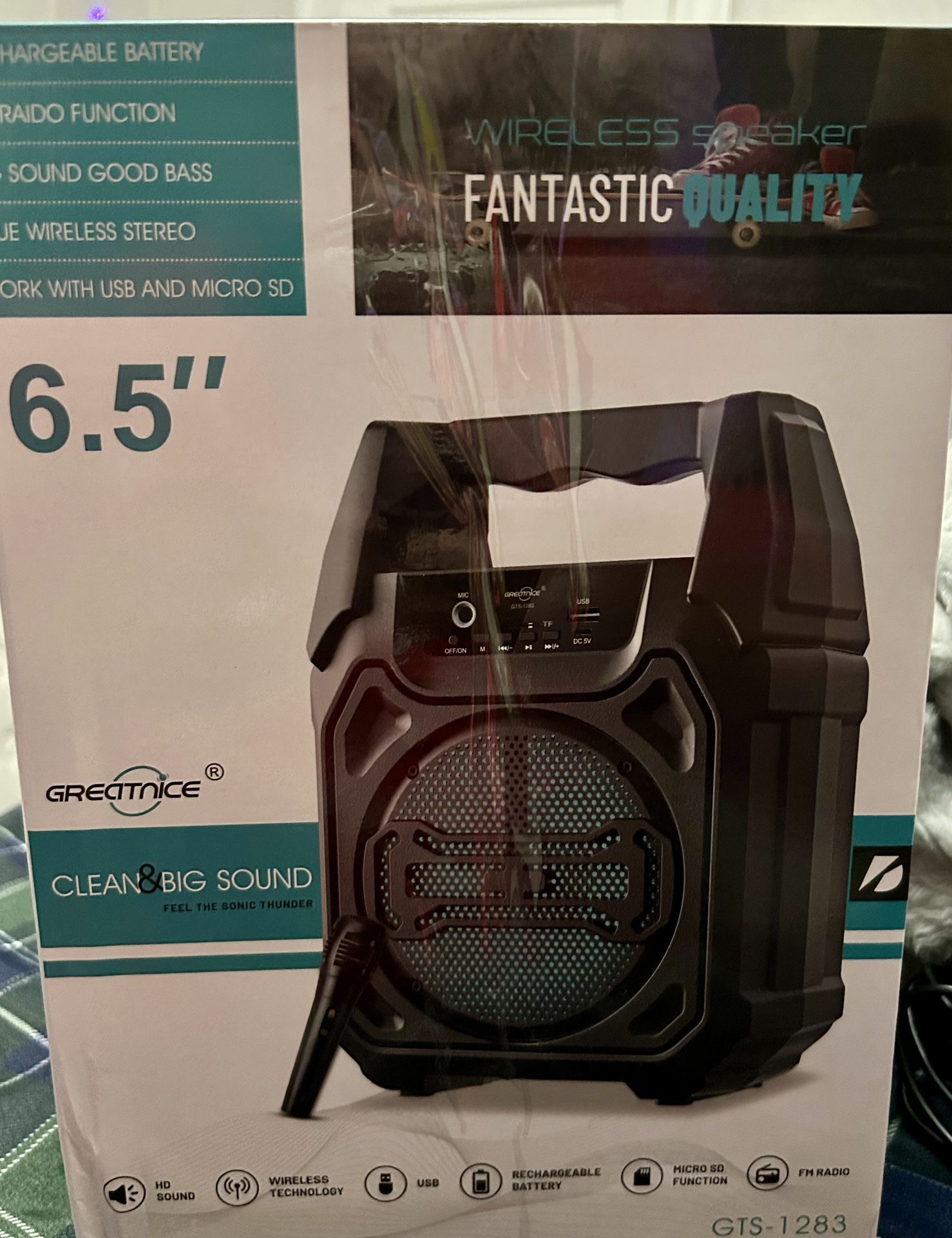 Wireless Speaker, Fm Radio