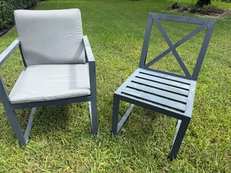 Aluminum patio chairs with cushions