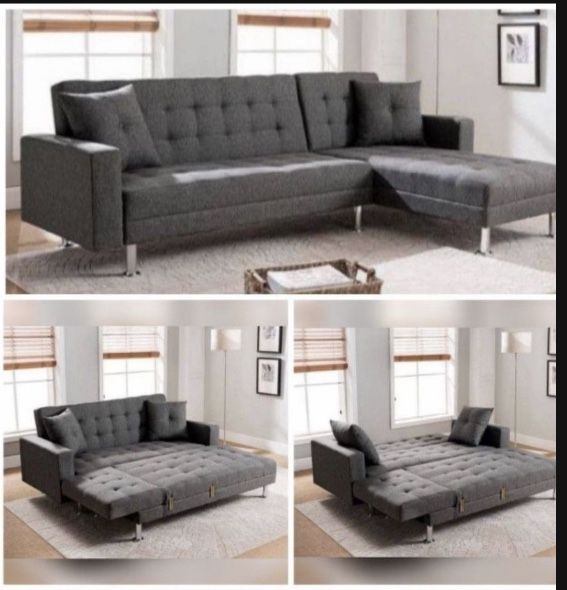Reversible Sectional click Clack Sofa/ Chaise Bed