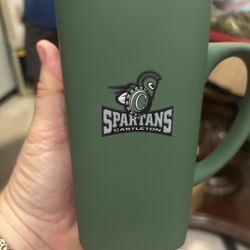 Spartan, Michigan, Large Green Coffee Mugs Six