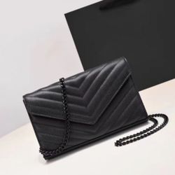 Black Classic Shoulder Bag 