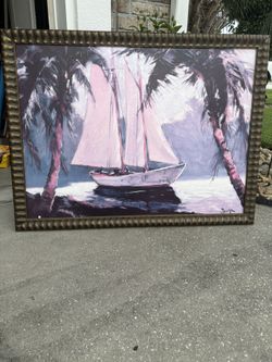 51.5” x 39” Framed Print Art