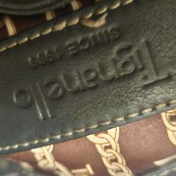 Tignanella Brand  Black Color Real Leather Purse